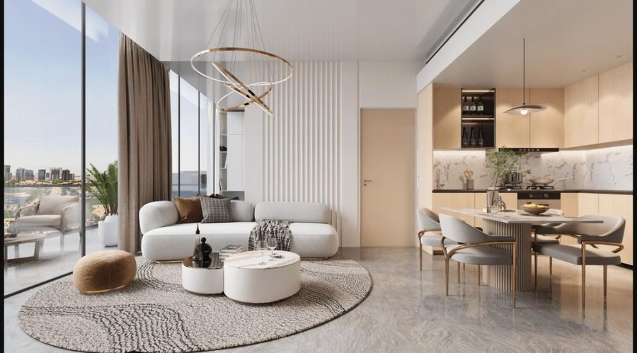 Antalya by Karma living and kitchen area render