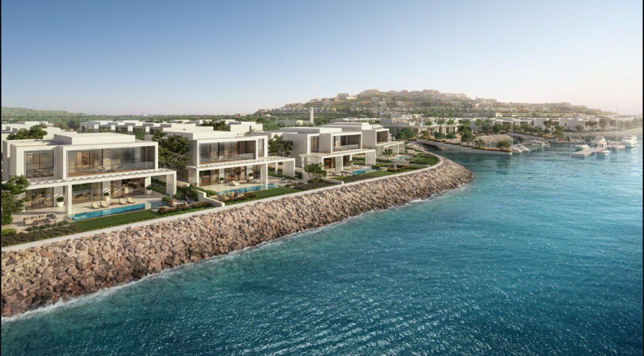 Bashayer gated waterfront villas render, Hudayriyat Island