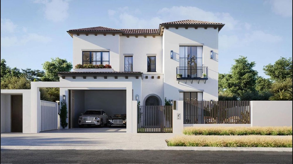 Nawayef East Hill villa street-facing exterior render
