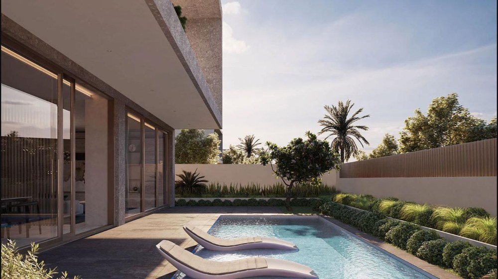 Nawayef East Hill villa pool terrace render