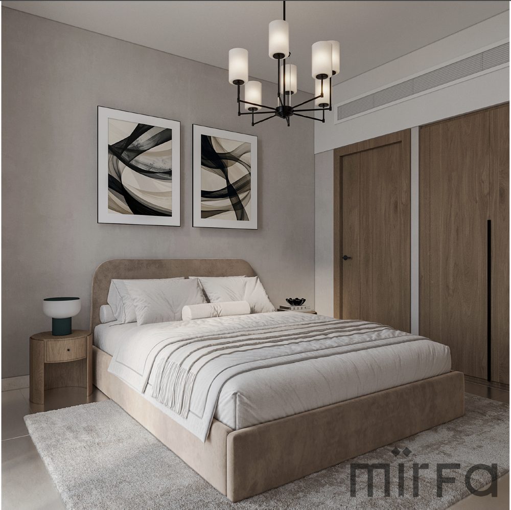 Stories by Mirfa apartment bedroom render